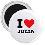 I love Julia  3  Magnets Front