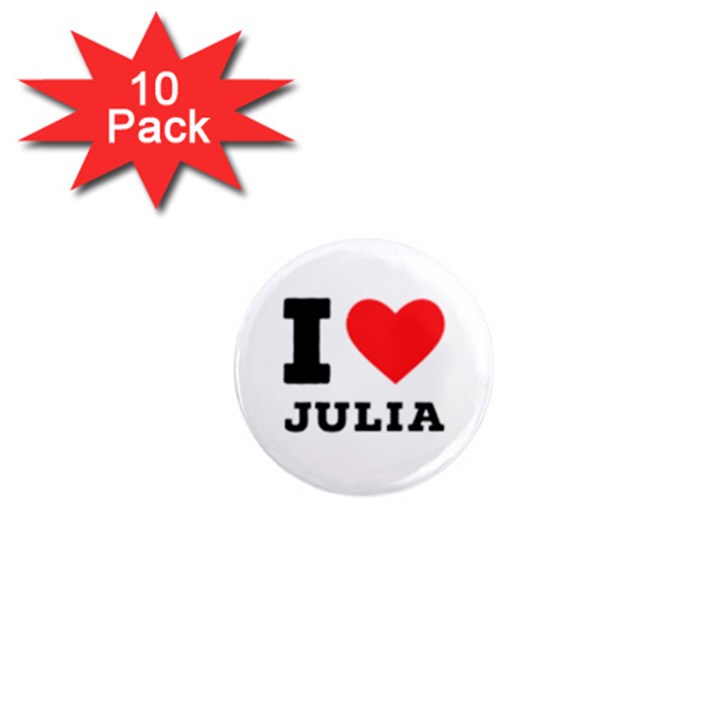 I love Julia  1  Mini Magnet (10 pack) 