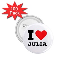 I Love Julia  1 75  Buttons (100 Pack)  by ilovewhateva