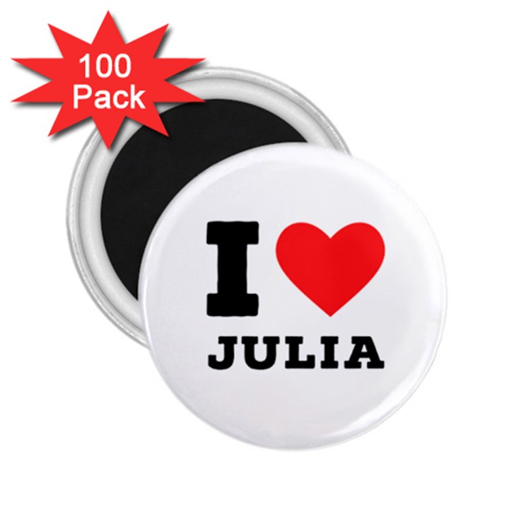 I love Julia  2.25  Magnets (100 pack) 