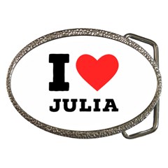 I Love Julia  Belt Buckles by ilovewhateva