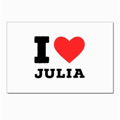 I Love Julia  Postcards 5  X 7  (pkg Of 10) by ilovewhateva