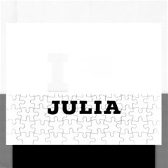 I love Julia  Rectangular Jigsaw Puzzl