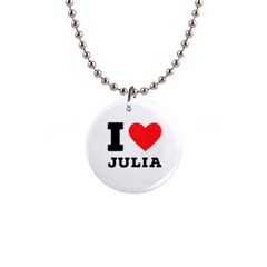 I Love Julia  1  Button Necklace by ilovewhateva