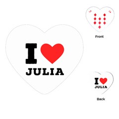 I Love Julia  Playing Cards Single Design (heart) by ilovewhateva