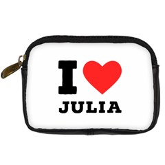 I Love Julia  Digital Camera Leather Case by ilovewhateva