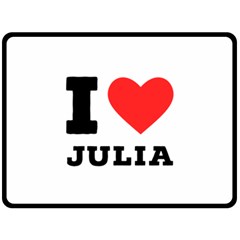 I Love Julia  Fleece Blanket (large) by ilovewhateva