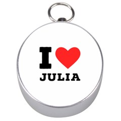 I love Julia  Silver Compasses