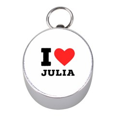 I love Julia  Mini Silver Compasses