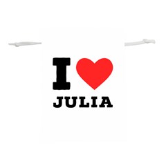 I Love Julia  Lightweight Drawstring Pouch (l) by ilovewhateva