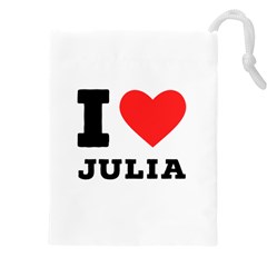 I Love Julia  Drawstring Pouch (5xl) by ilovewhateva