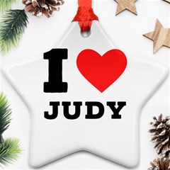 I Love Judy Ornament (star) by ilovewhateva