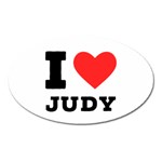 I love judy Oval Magnet Front