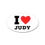 I love judy Sticker Oval (100 pack) Front