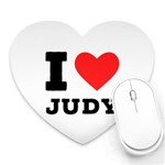 I love judy Heart Mousepad Front