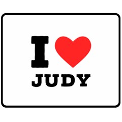 I Love Judy One Side Fleece Blanket (medium) by ilovewhateva