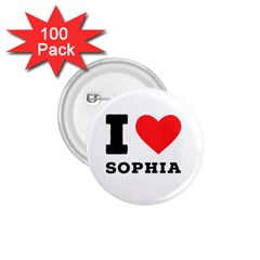 I Love Sophia 1 75  Buttons (100 Pack)  by ilovewhateva