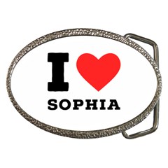 I Love Sophia Belt Buckles by ilovewhateva