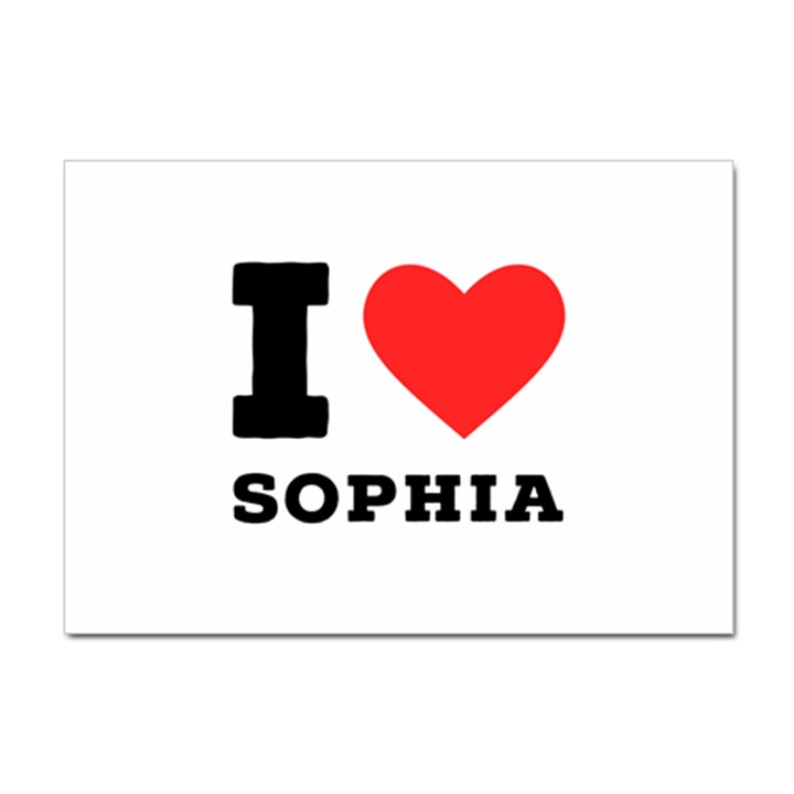 I love sophia Sticker A4 (10 pack)