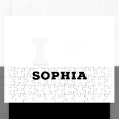 I Love Sophia Rectangular Jigsaw Puzzl by ilovewhateva