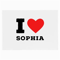 I Love Sophia Large Glasses Cloth by ilovewhateva