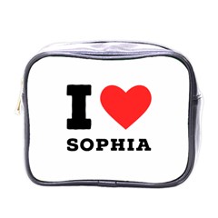 I Love Sophia Mini Toiletries Bag (one Side) by ilovewhateva