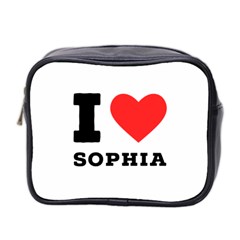 I Love Sophia Mini Toiletries Bag (two Sides) by ilovewhateva