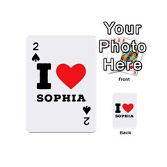 I Love Sophia Playing Cards 54 Designs (mini) by ilovewhateva