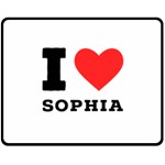 I love sophia Fleece Blanket (Medium) 58.8 x47.4  Blanket Front