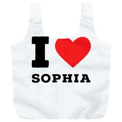 I Love Sophia Full Print Recycle Bag (xl) by ilovewhateva