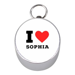 I Love Sophia Mini Silver Compasses by ilovewhateva