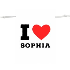 I Love Sophia Lightweight Drawstring Pouch (xl) by ilovewhateva