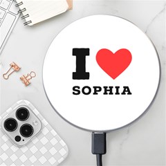 I Love Sophia Wireless Fast Charger(white) by ilovewhateva