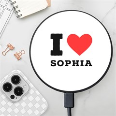 I Love Sophia Wireless Fast Charger(black) by ilovewhateva