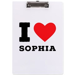 I love sophia A4 Acrylic Clipboard