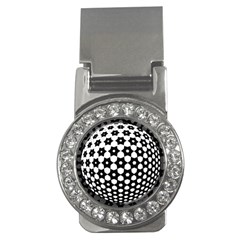 Sphere Spherical Circular Monochrome Circle Art Money Clips (cz) 