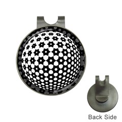 Sphere Spherical Circular Monochrome Circle Art Hat Clips With Golf Markers