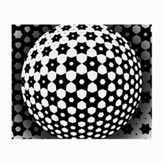 Sphere Spherical Circular Monochrome Circle Art Small Glasses Cloth (2 Sides) by Jancukart