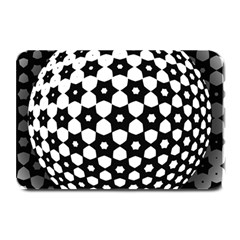 Sphere Spherical Circular Monochrome Circle Art Plate Mats