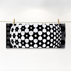 Sphere Spherical Circular Monochrome Circle Art Hand Towel