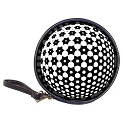 Sphere Spherical Circular Monochrome Circle Art Classic 20-cd Wallets