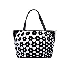 Sphere Spherical Circular Monochrome Circle Art Classic Shoulder Handbag