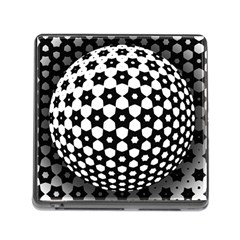 Sphere Spherical Circular Monochrome Circle Art Memory Card Reader (square 5 Slot) by Jancukart