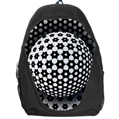 Sphere Spherical Circular Monochrome Circle Art Backpack Bag