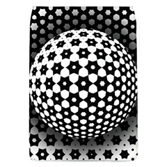 Sphere Spherical Circular Monochrome Circle Art Removable Flap Cover (l) by Jancukart