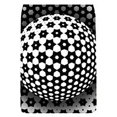 Sphere Spherical Circular Monochrome Circle Art Removable Flap Cover (s) by Jancukart