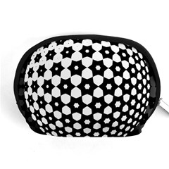 Sphere Spherical Circular Monochrome Circle Art Accessory Pouch (medium)