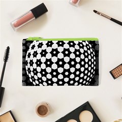 Sphere Spherical Circular Monochrome Circle Art Cosmetic Bag (xs)