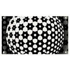 Sphere Spherical Circular Monochrome Circle Art Banner And Sign 7  X 4  by Jancukart