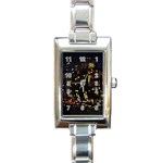 Abstract Visualization Graphic Background Textures Rectangle Italian Charm Watch Front